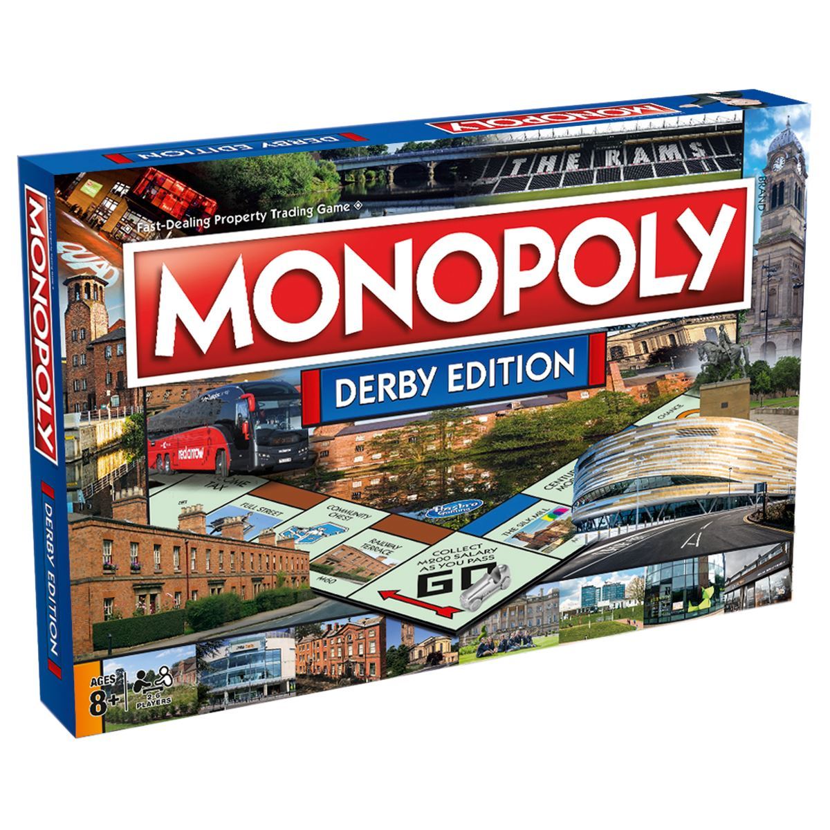 Winning Moves Monopoly Derby Edition Board Game