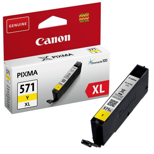 Canon CLI-571XLY High Capacity Yellow Ink Cartridge 11ml