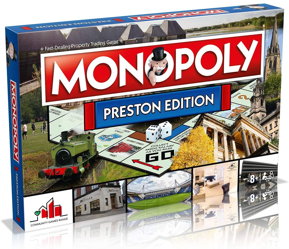 Winning Moves Monopoly Preston Board Game