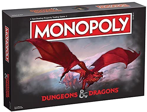 Winning Moves Monopoly Dungeons and Dragons Board Game