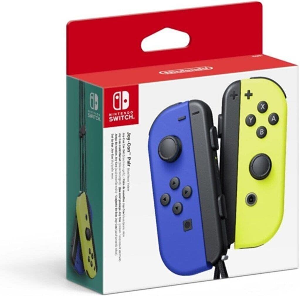 Nintendo Joy-Con Neon Yellow/Blue Gaming Controllers for Switch