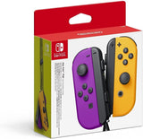 Nintendo Joy-Con Neon Purple/Orange Gaming Controllers for Switch