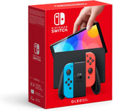 Nintendo Switch 64GB 7" OLED Games Console Neon Blue/Red