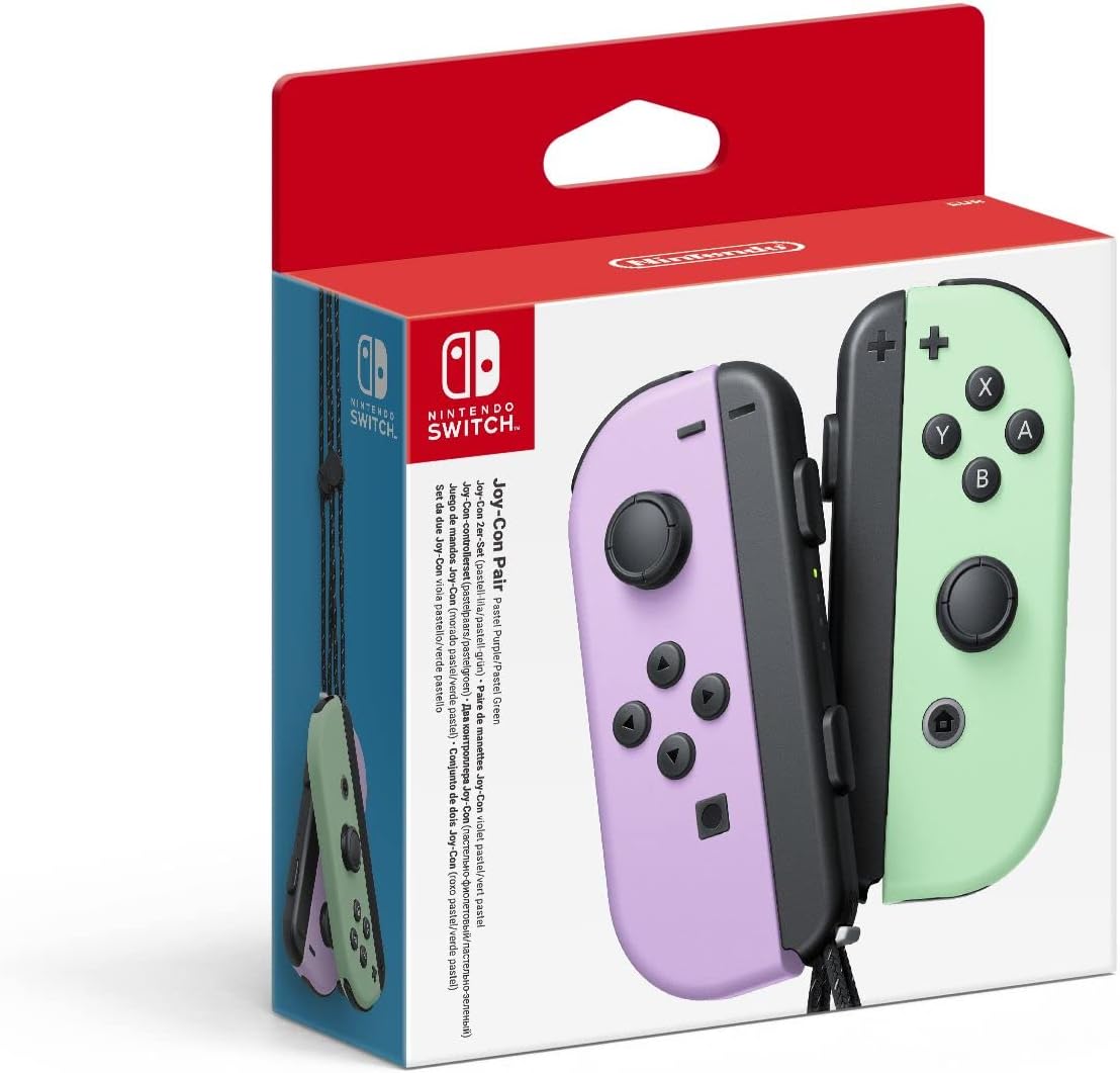 Nintendo Joy-Con Pastel Purple/Green Gaming Controllers for Switch