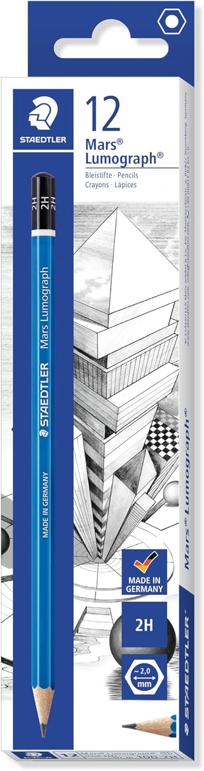 Staedtler Mars Lumograph Pencil 2H (12pk)