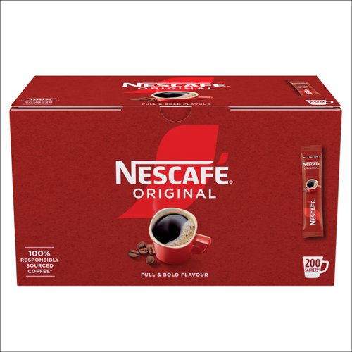 Nescafe Original Instant One Cup Instant Coffee Sticks (Pack of 200)