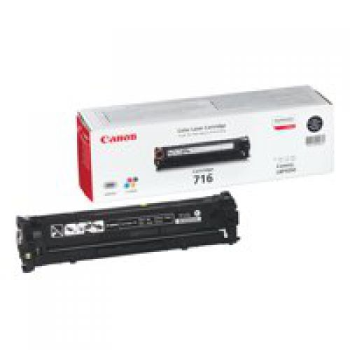 Canon 716BK Standard Capacity Black Toner Cartridge