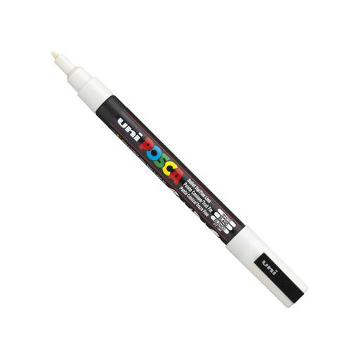 Posca PC-3M Paint Marker Pen 0.9-1.3 mm Fine Line White (Single)