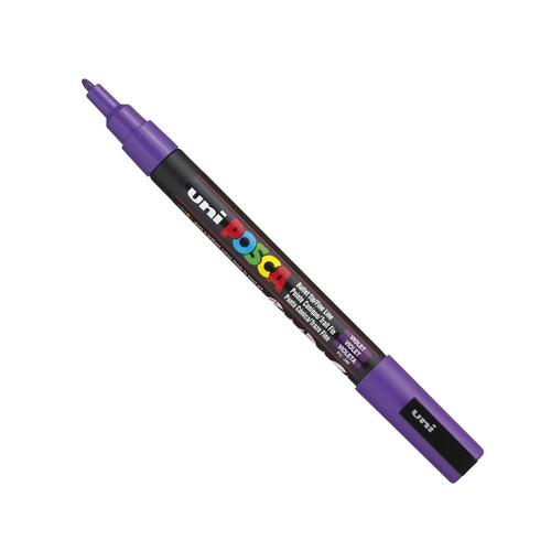 Posca PC-3M Paint Marker Pen 0.9-1.3 mm Fine Line Violet (Single)