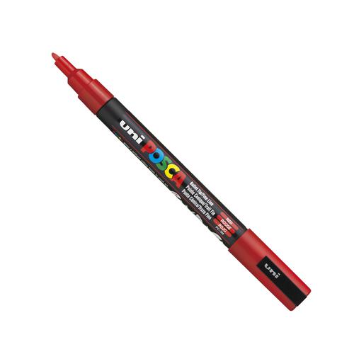 Posca PC-3M Paint Marker Pen 0.9-1.3 mm Fine Line Red (Single)