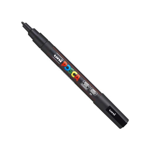 Posca PC-3M Paint Marker Pen 0.9-1.3 mm Fine Line Black (Single)