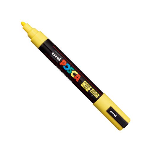 Posca PC-5M Paint Marker Pen 1.8-2.5mm Medium Line Yellow (Single)