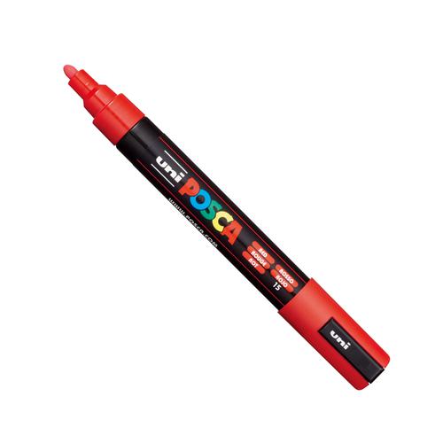 Posca PC-5M Paint Marker Pen 1.8-2.5mm Medium Line Red (Single)