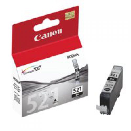 Canon CLI-521BK Standard Capacity Black Ink Cartridge 9ml