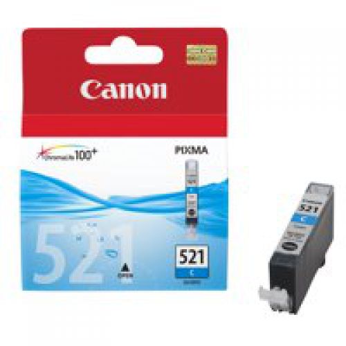 Canon CLI-521C Standard Capacity Cyan Ink Cartridge 9ml