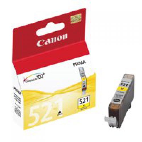 Canon CLI-521Y Standard Capacity Yellow Ink Cartridge 9ml