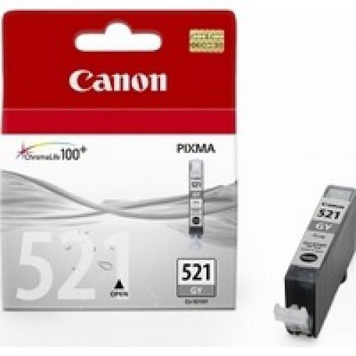 Canon CLI-521GY Standard Capacity Grey Ink Cartridge 9ml