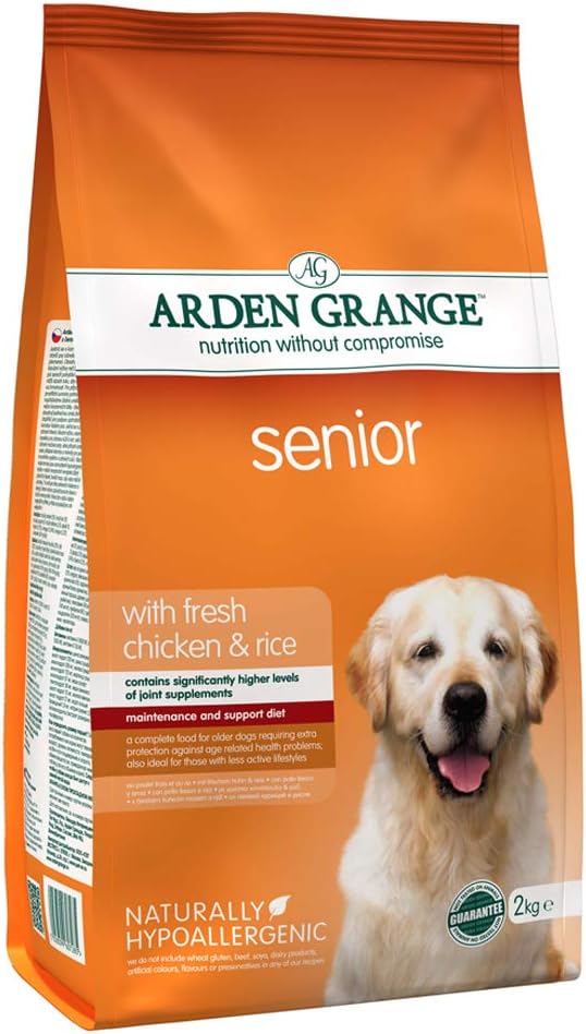 Arden Grange Senior Dry Dog Food With Fresh Chicken & Rice (2kg Bag)