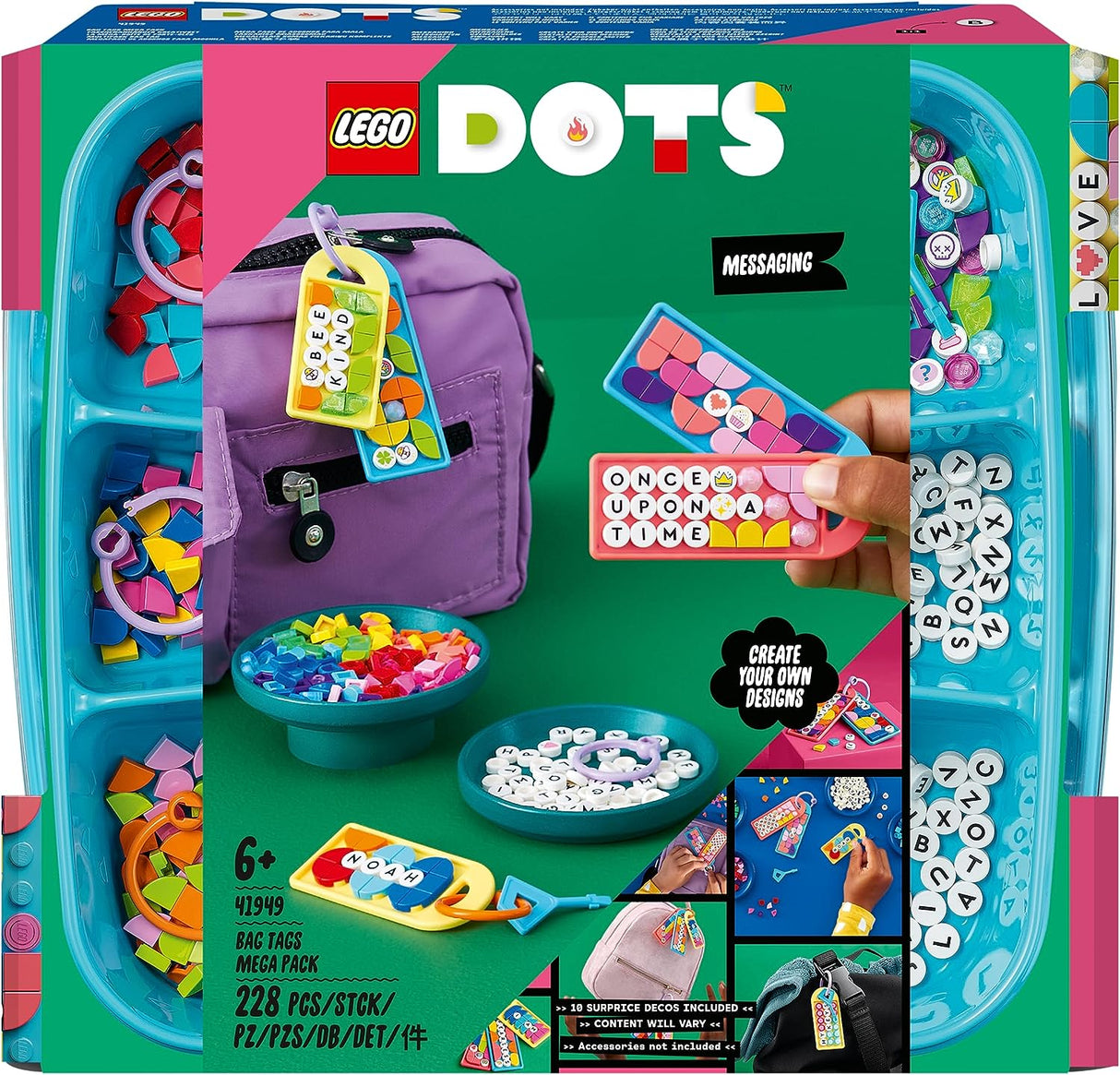 LEGO DOTS Bag Tags Mega Pack - Messaging