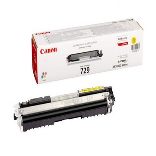 Canon 729Y Standard Capacity Yellow Toner Cartridge