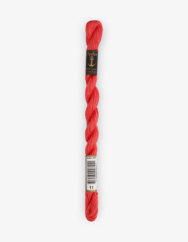 Anchor Pearl Cotton 5 Embroidery Thread 5g - Red (0011)