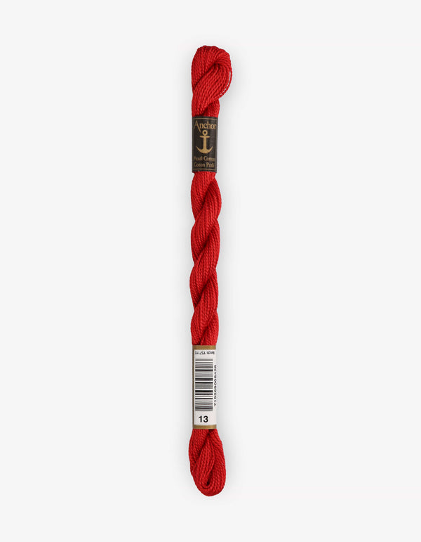 Anchor Pearl Cotton 5 Embroidery Thread 5g - Red (0013)