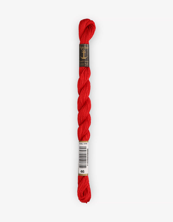 Anchor Pearl Cotton 5 Embroidery Thread 5g - Red (0045)