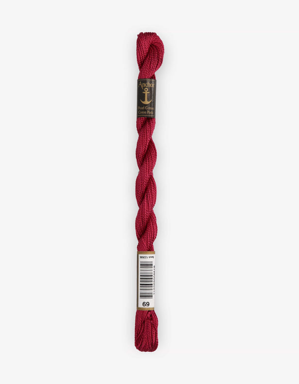 Anchor Pearl Cotton 5 Embroidery Thread 5g - Red (0069)
