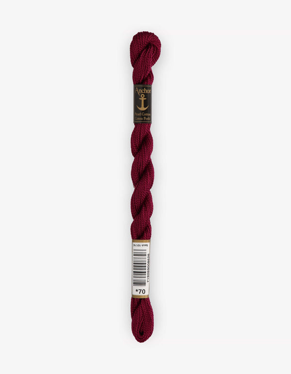 Anchor Pearl Cotton 5 Embroidery Thread 5g - Red (0070)