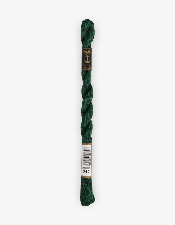 Anchor Pearl Cotton 5 Embroidery Thread 5g - Green (0212)