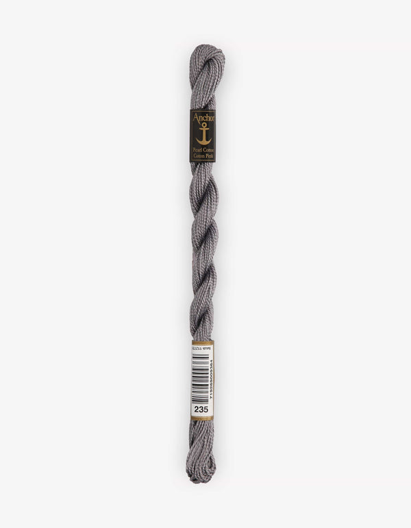 Anchor Pearl Cotton 5 Embroidery Thread 5g - Grey (0235)