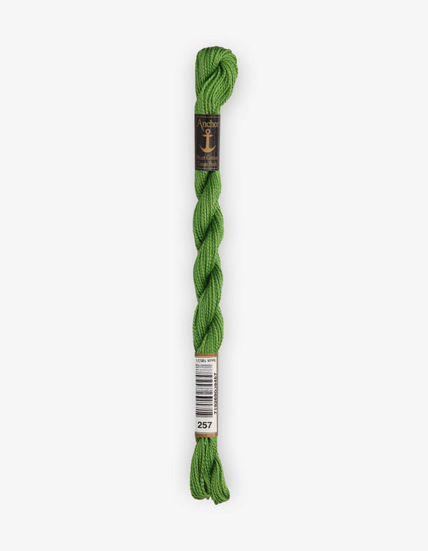 Anchor Pearl Cotton 5 Embroidery Thread 5g - Green (0257)