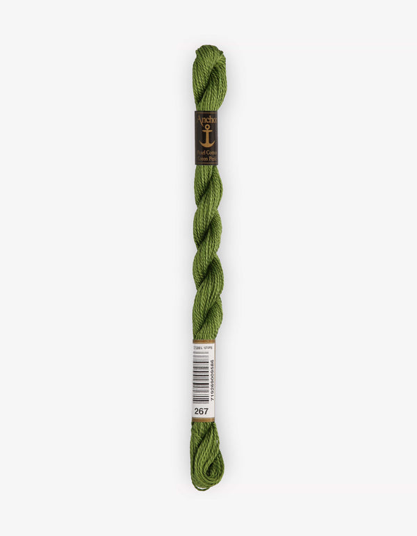 Anchor Pearl Cotton 5 Embroidery Thread 5g - Green (0267)