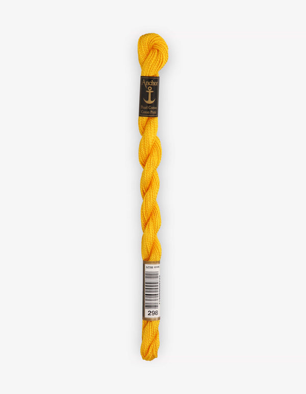 Anchor Pearl Cotton 5 Embroidery Thread 5g - Yellow (0298)