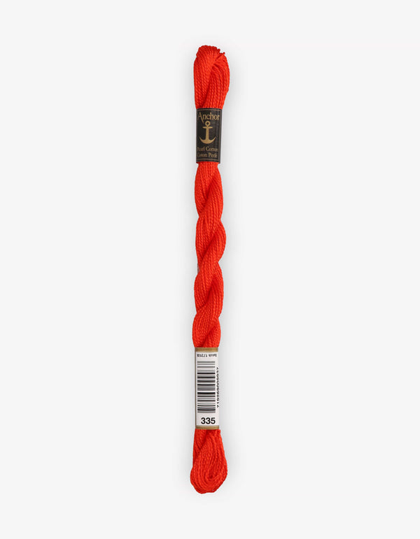 Anchor Pearl Cotton 5 Embroidery Thread 5g - Red (0334)