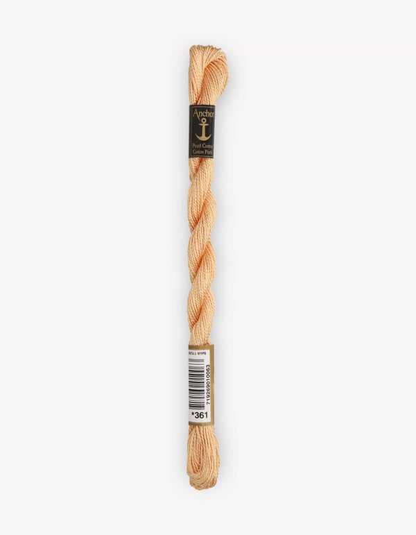 Anchor Pearl Cotton 5 Embroidery Thread 5g - Cream (0361)