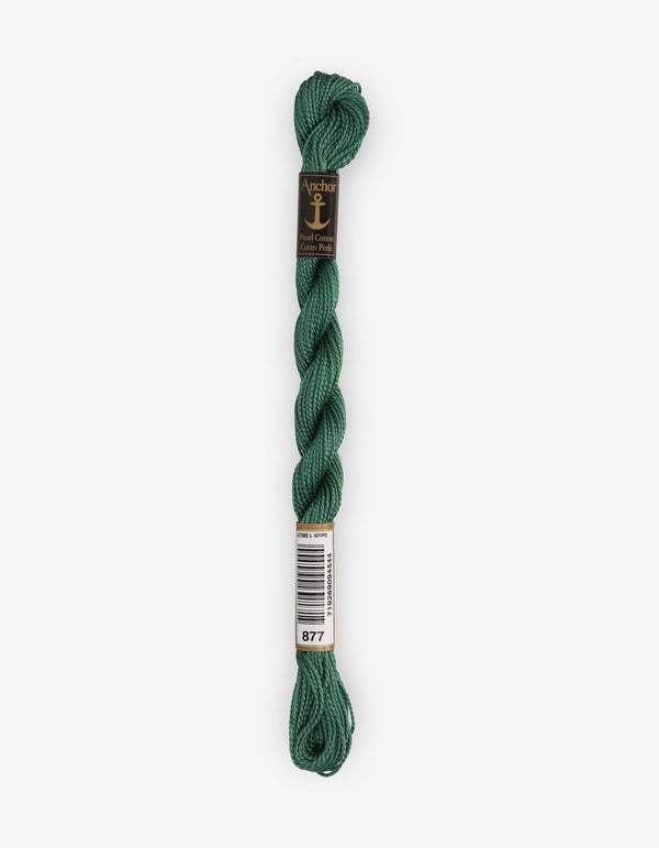 Anchor Pearl Cotton 5 Embroidery Thread 5g - Green (0877)