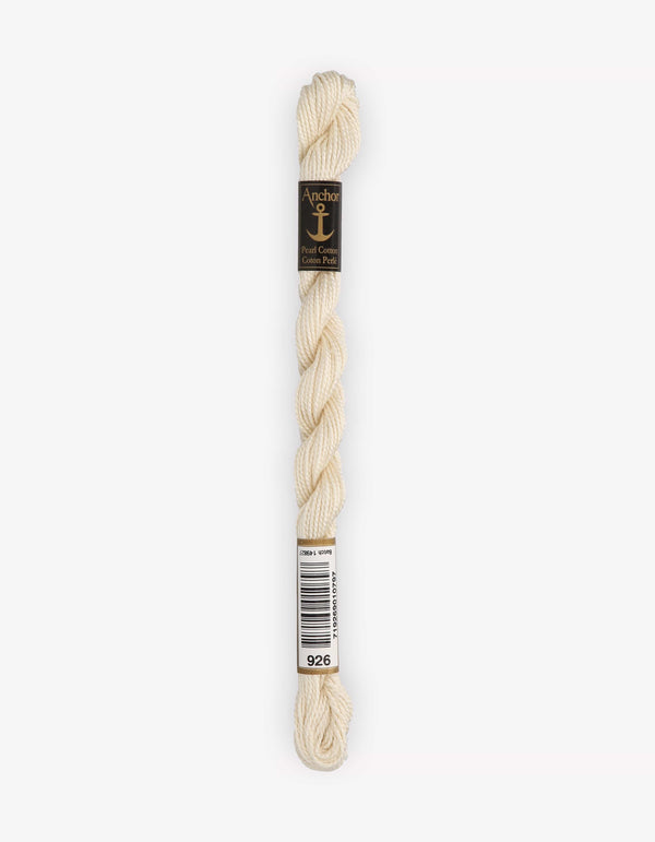 Anchor Pearl Cotton 5 Embroidery Thread 5g - Cream (0926)