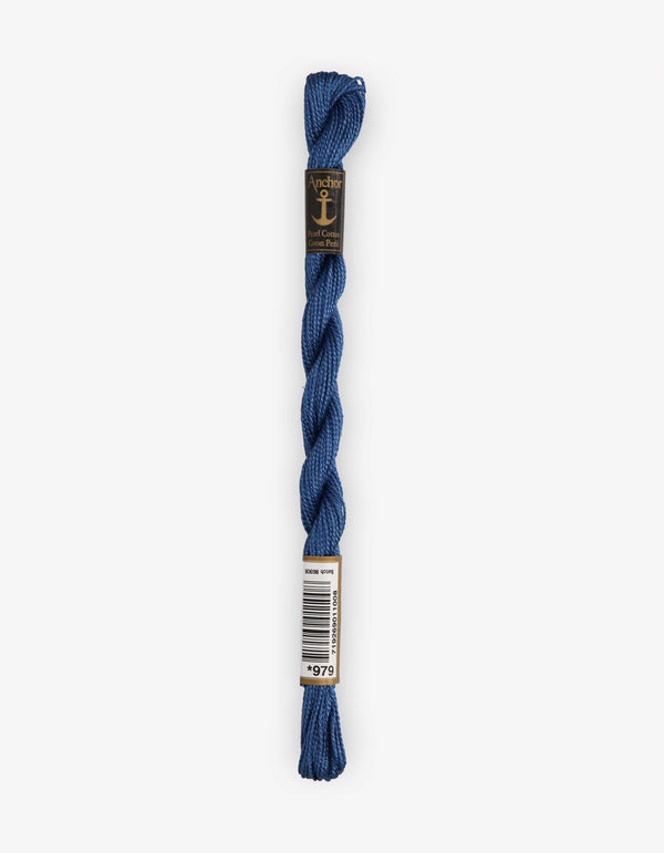 Anchor Pearl Cotton 5 Embroidery Thread 5g - Blue (0979)