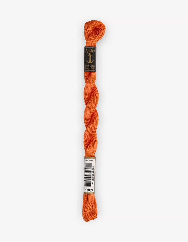 Anchor Pearl Cotton 5 Embroidery Thread 5g - Orange (1003)