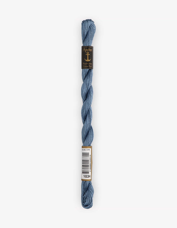 Anchor Pearl Cotton 5 Embroidery Thread 5g - Blue (1034)