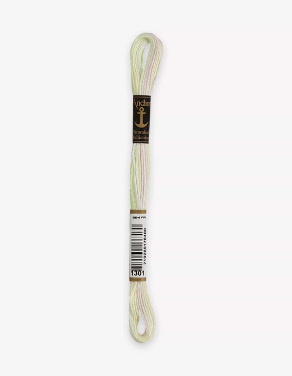Anchor Mouline Stranded Cotton Embroidery Thread 8m - Multicoloured (1301)