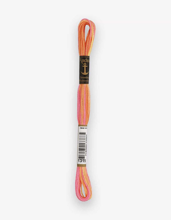 Anchor Mouline Stranded Cotton Embroidery Thread 8m - Multicoloured (1315)