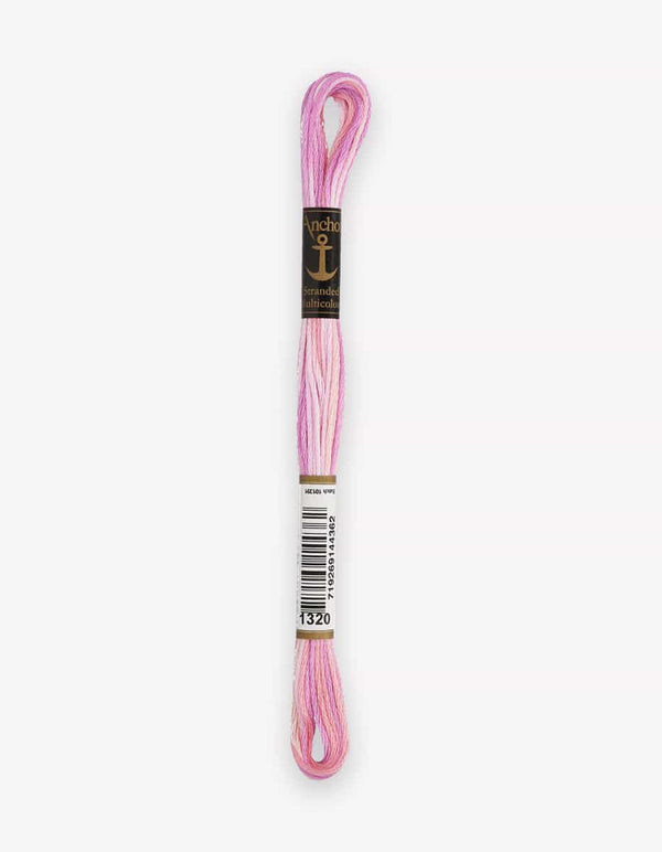 Anchor Mouline Stranded Cotton Embroidery Thread 8m - Multicoloured (1320)