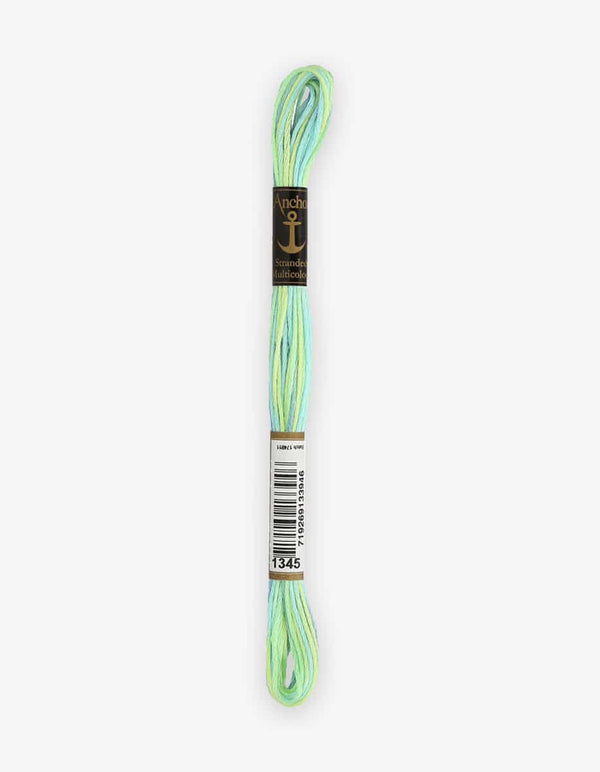 Anchor Mouline Stranded Cotton Embroidery Thread 8m - Multicoloured (1345)