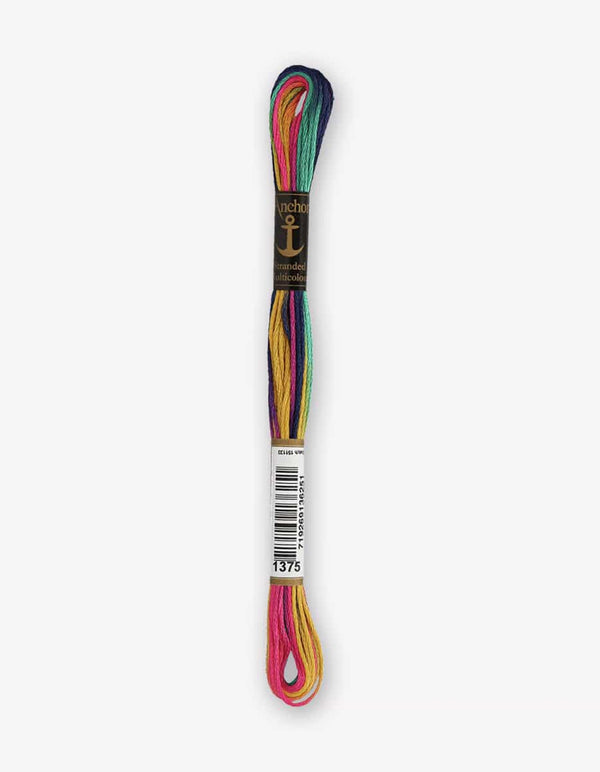 Anchor Mouline Stranded Cotton Embroidery Thread 8m - Multicoloured (1375)