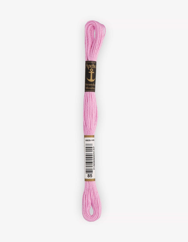 Anchor Mouline Stranded Cotton Embroidery Thread 8m - Pink (0085)