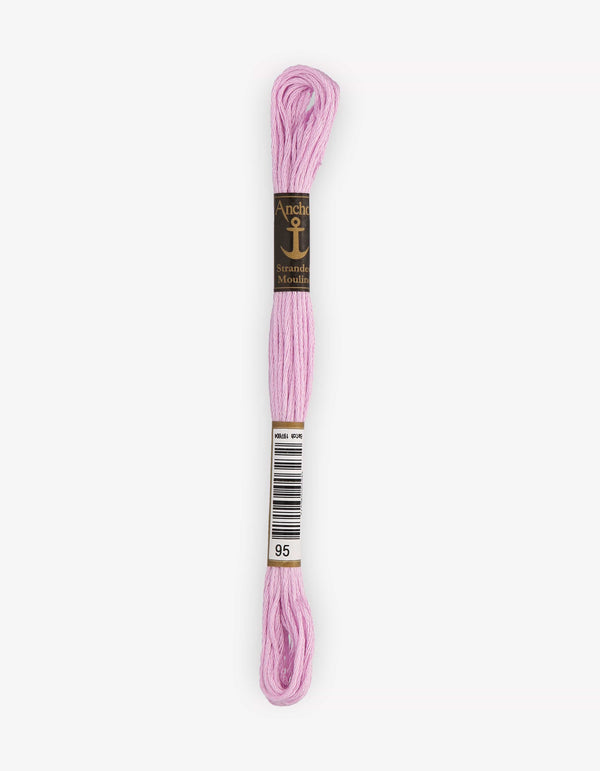 Anchor Mouline Stranded Cotton Embroidery Thread 8m - Purple (0095)