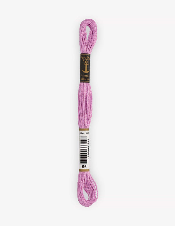 Anchor Mouline Stranded Cotton Embroidery Thread 8m - Purple (0096)