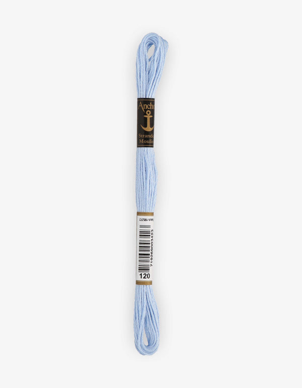 Anchor Mouline Stranded Cotton Embroidery Thread 8m - Blue (0120)